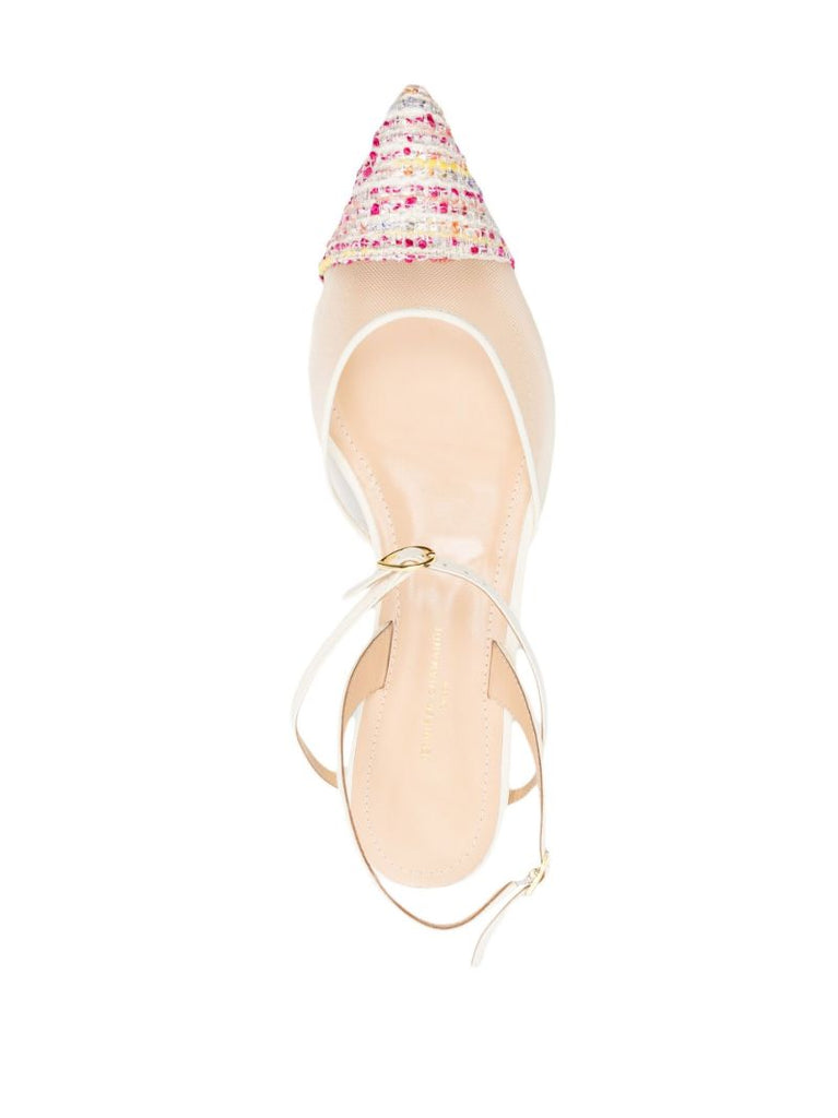 Neutral Vittorio Slingback Flat Pumps