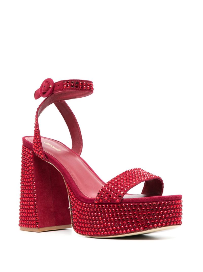 Red Dolly 115 Crystal Platform Sandals