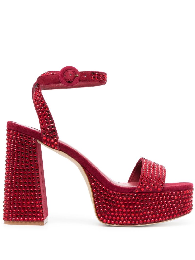 Red Dolly 115 Crystal Platform Sandals