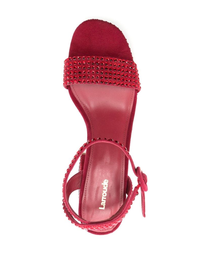 Red Dolly 115 Crystal Platform Sandals