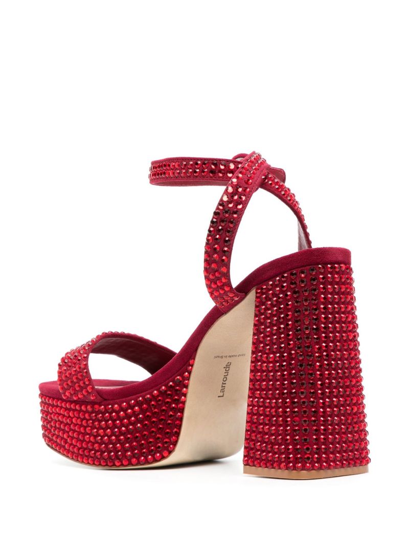 Red Dolly 115 Crystal Platform Sandals