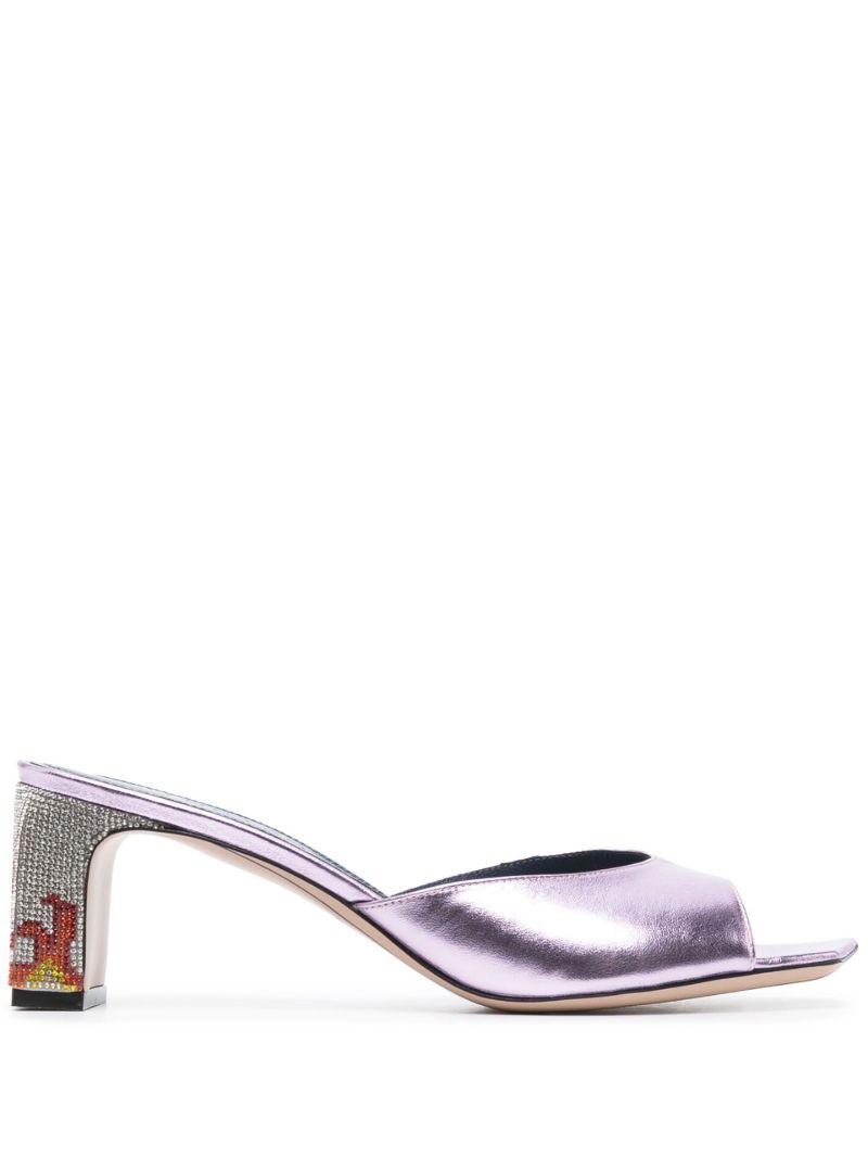 Purple Ade 60 Crystal Sandals