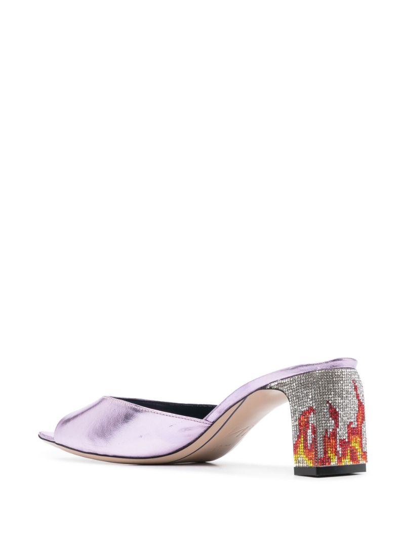 Purple Ade 60 Crystal Sandals