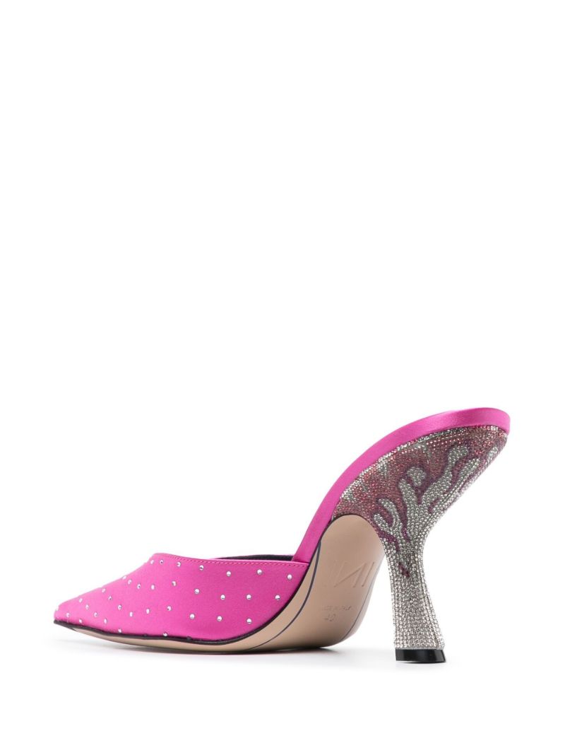 Pink Carmen 95 Crystal Mules