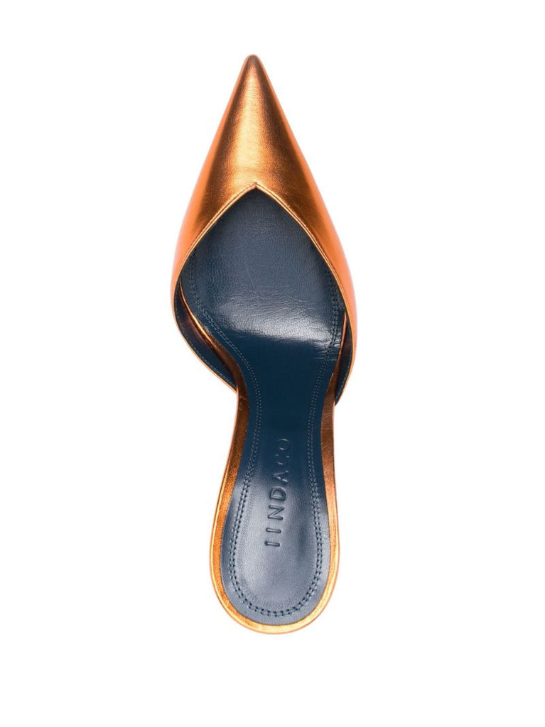Orange Carmen 95 Crystal Pumps