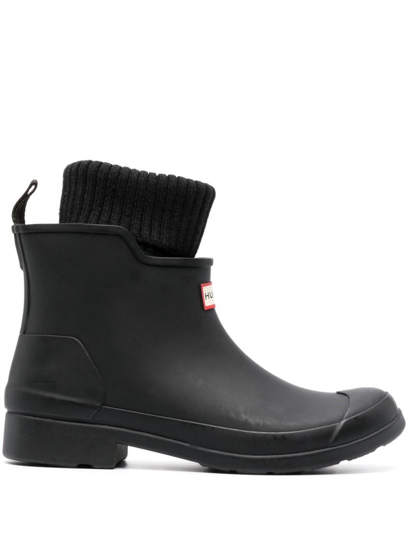 Black In/out Sock Chelsea Boots