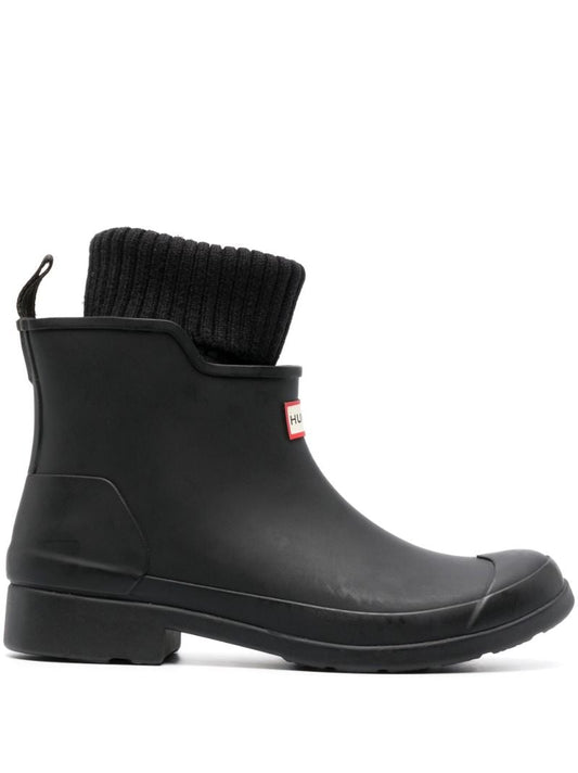 Black In/out Sock Chelsea Boots