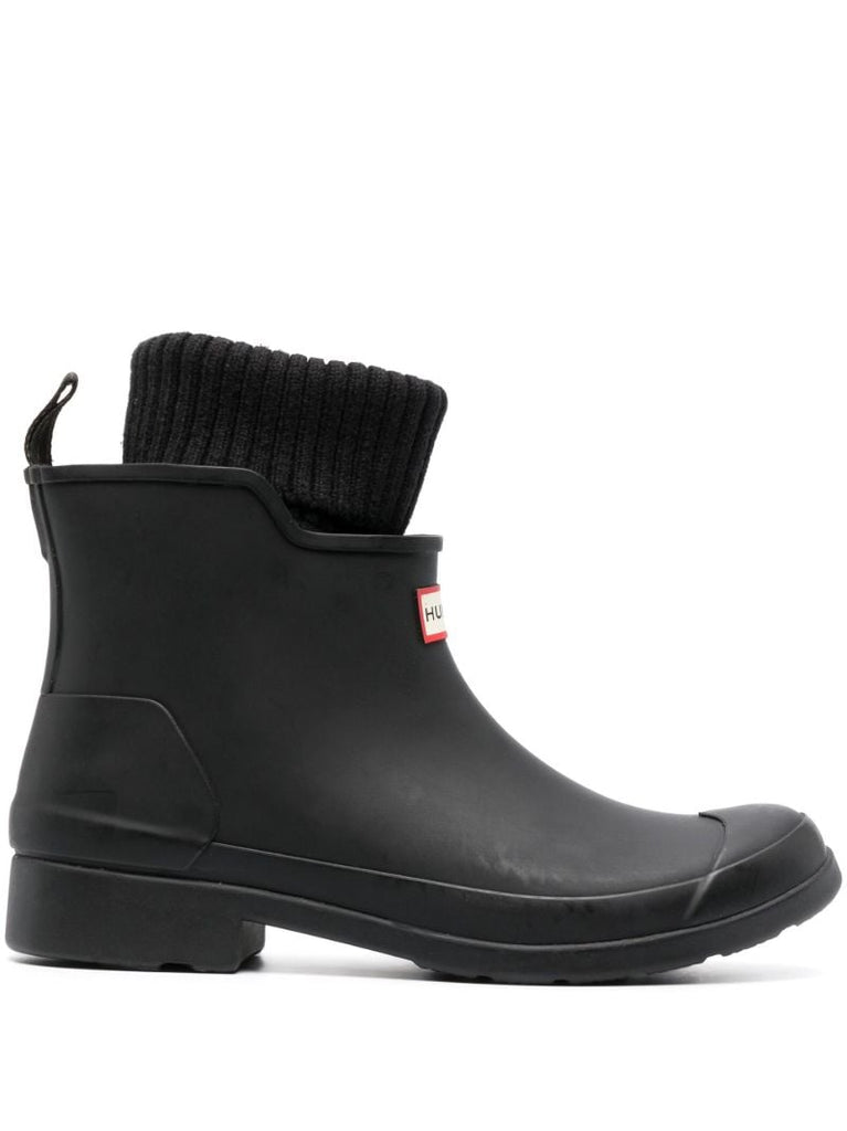 Black In/out Sock Chelsea Boots