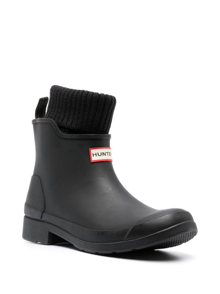 Black In/out Sock Chelsea Boots