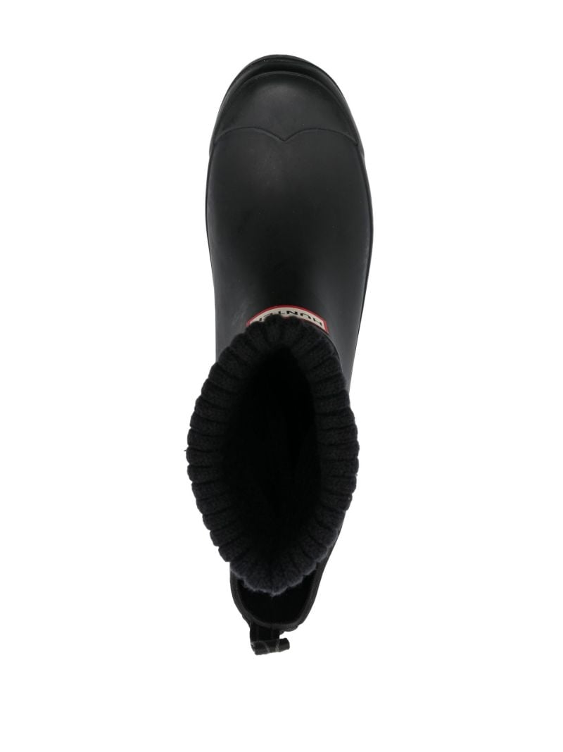 Black In/out Sock Chelsea Boots