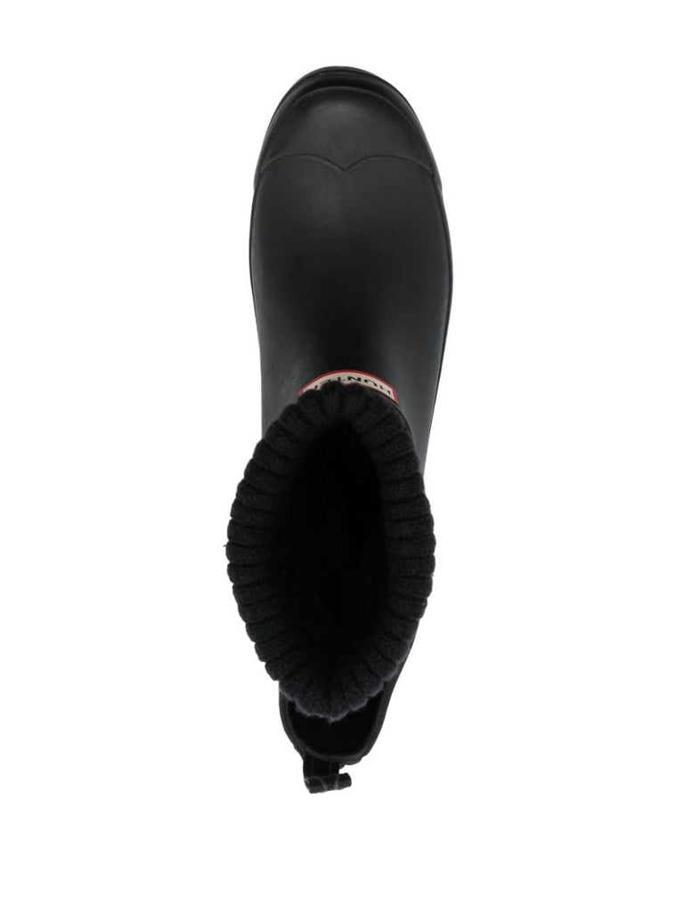 Black In/out Sock Chelsea Boots