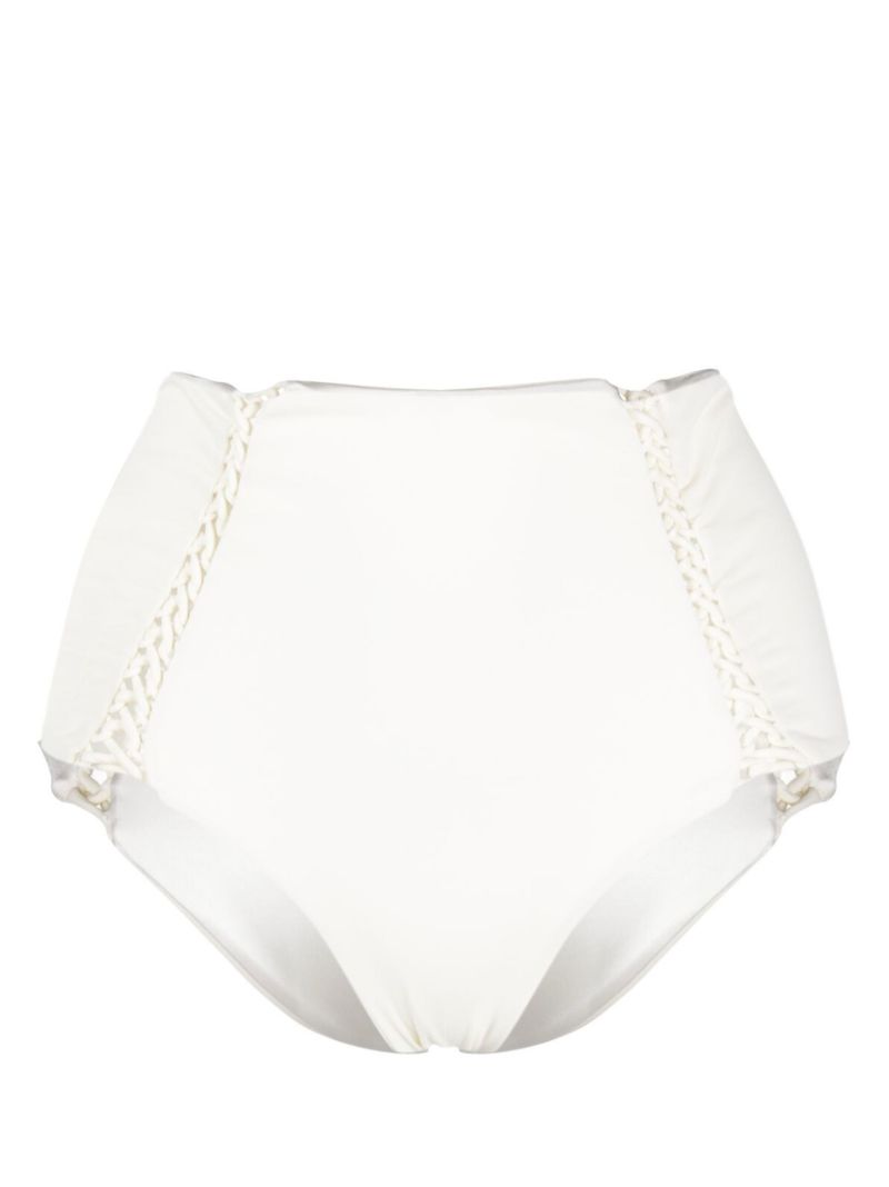 White Braided Bikini Bottoms