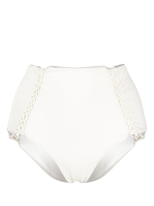 White Braided Bikini Bottoms