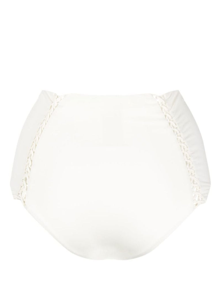 White Braided Bikini Bottoms