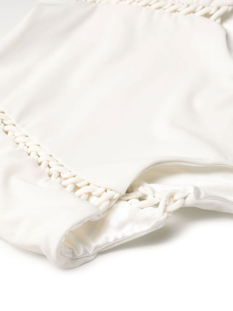 White Braided Bikini Bottoms