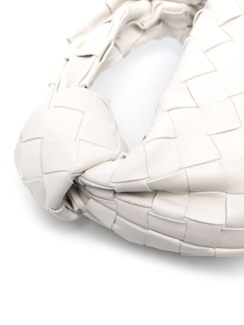 White Micro Candy Jodie Leather Top Handle Bag