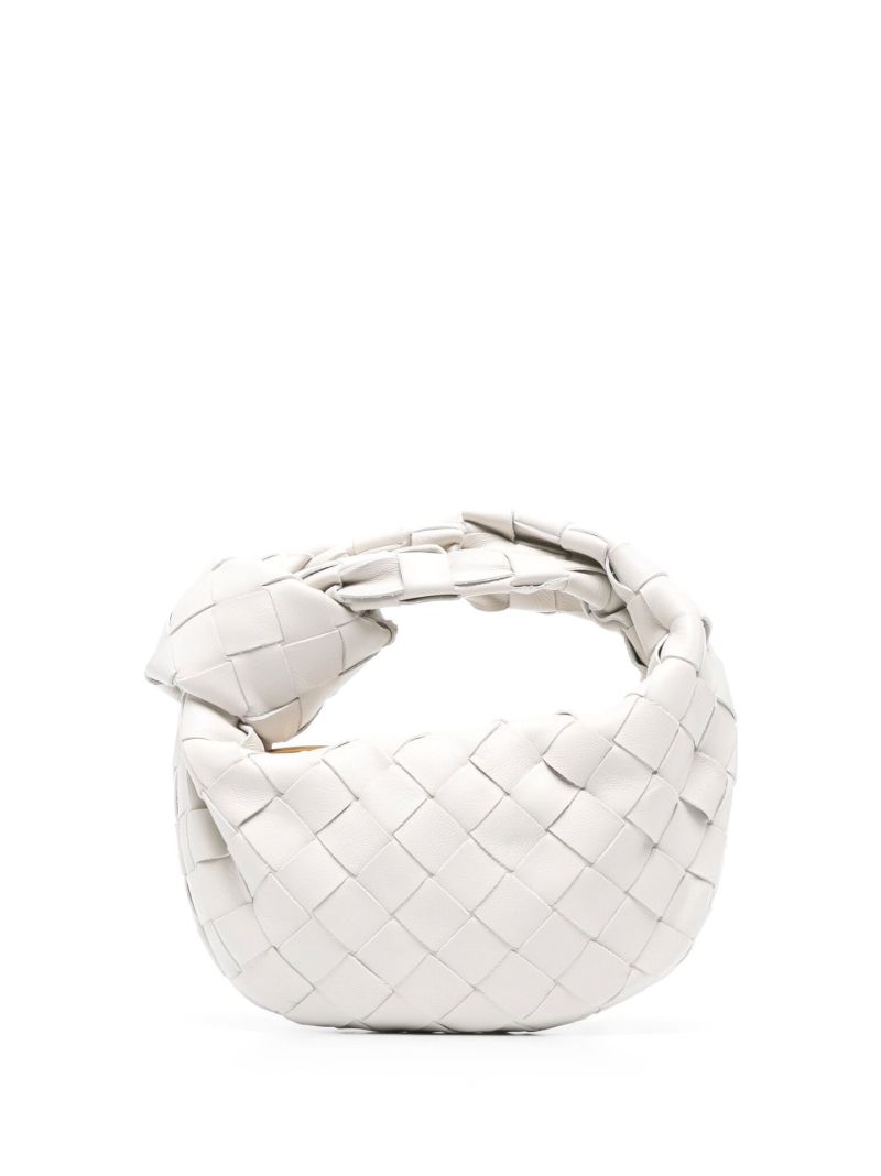 White Micro Candy Jodie Leather Top Handle Bag