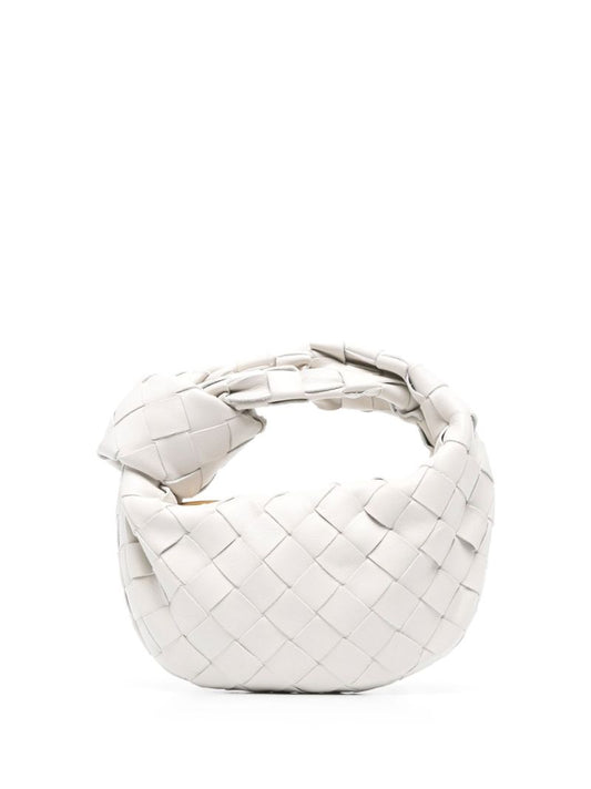 White Micro Candy Jodie Leather Top Handle Bag