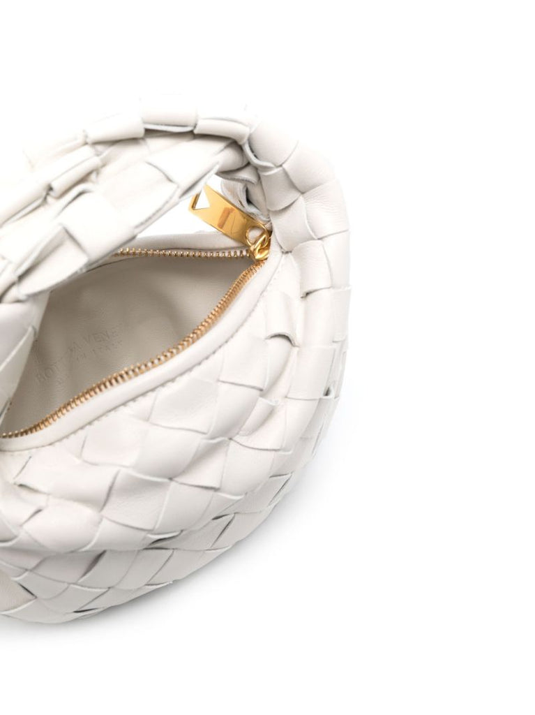 White Micro Candy Jodie Leather Top Handle Bag