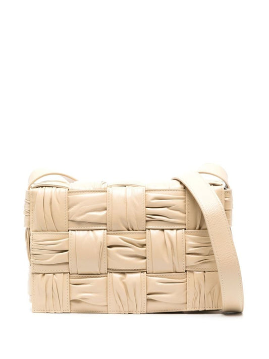Neutral Cassette Leather Cross Body Bag