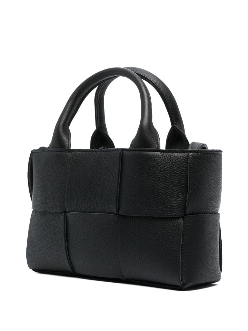 Black Candy Arco Leather Top Handle Bag