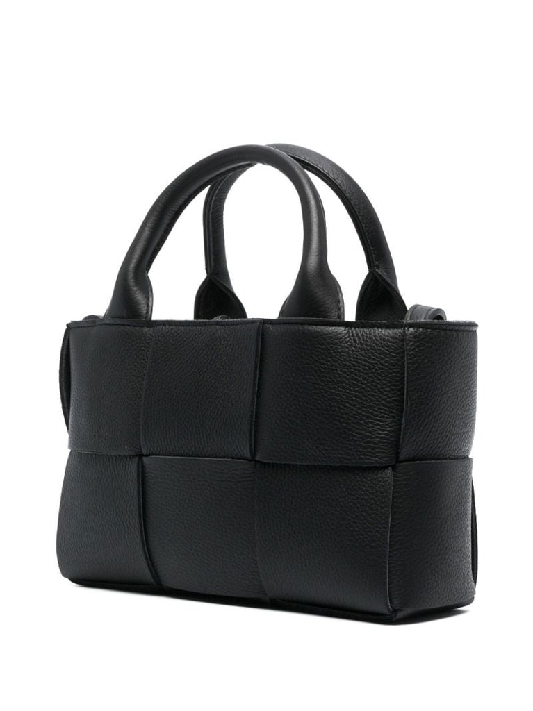 Black Candy Arco Leather Top Handle Bag