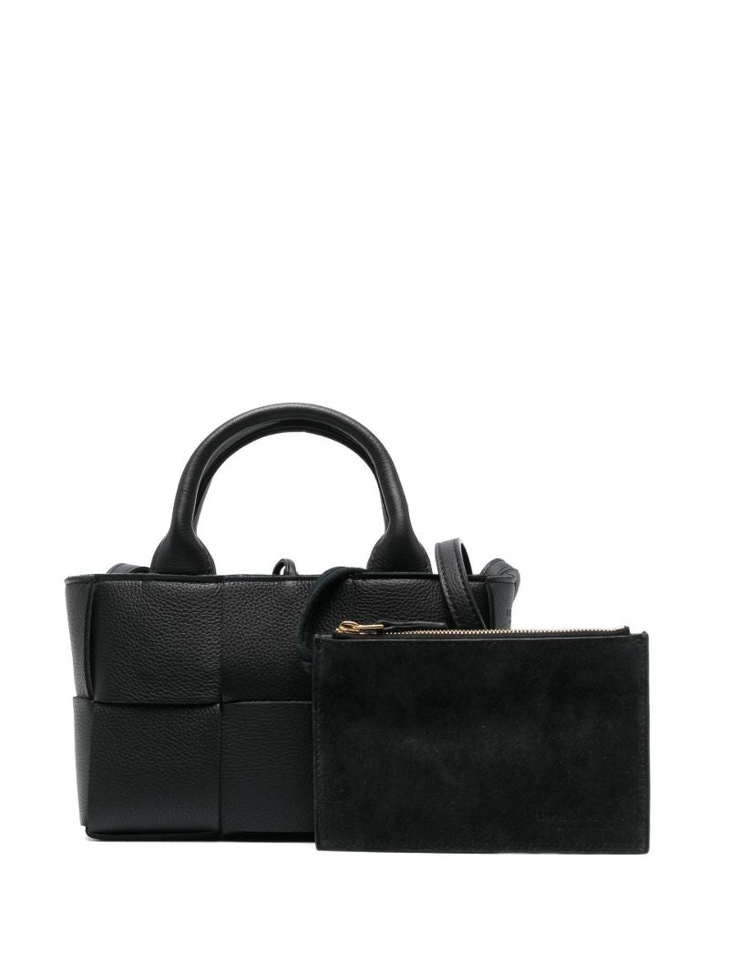 Black Candy Arco Leather Top Handle Bag