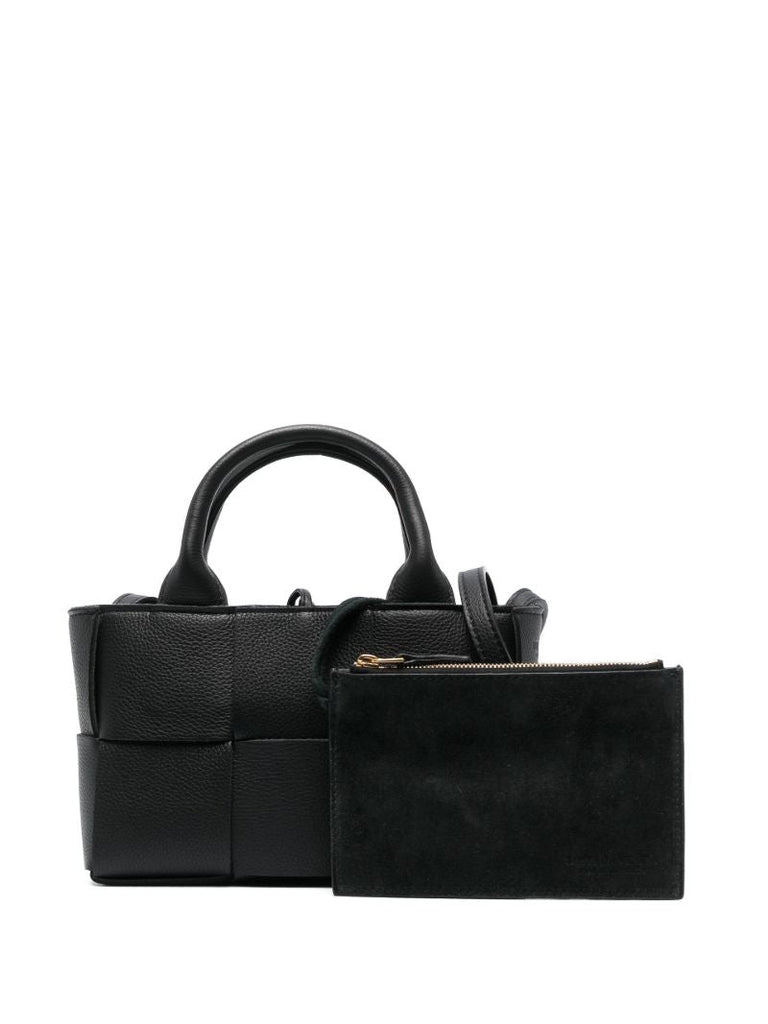Black Candy Arco Leather Top Handle Bag