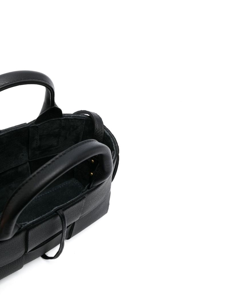 Black Candy Arco Leather Top Handle Bag