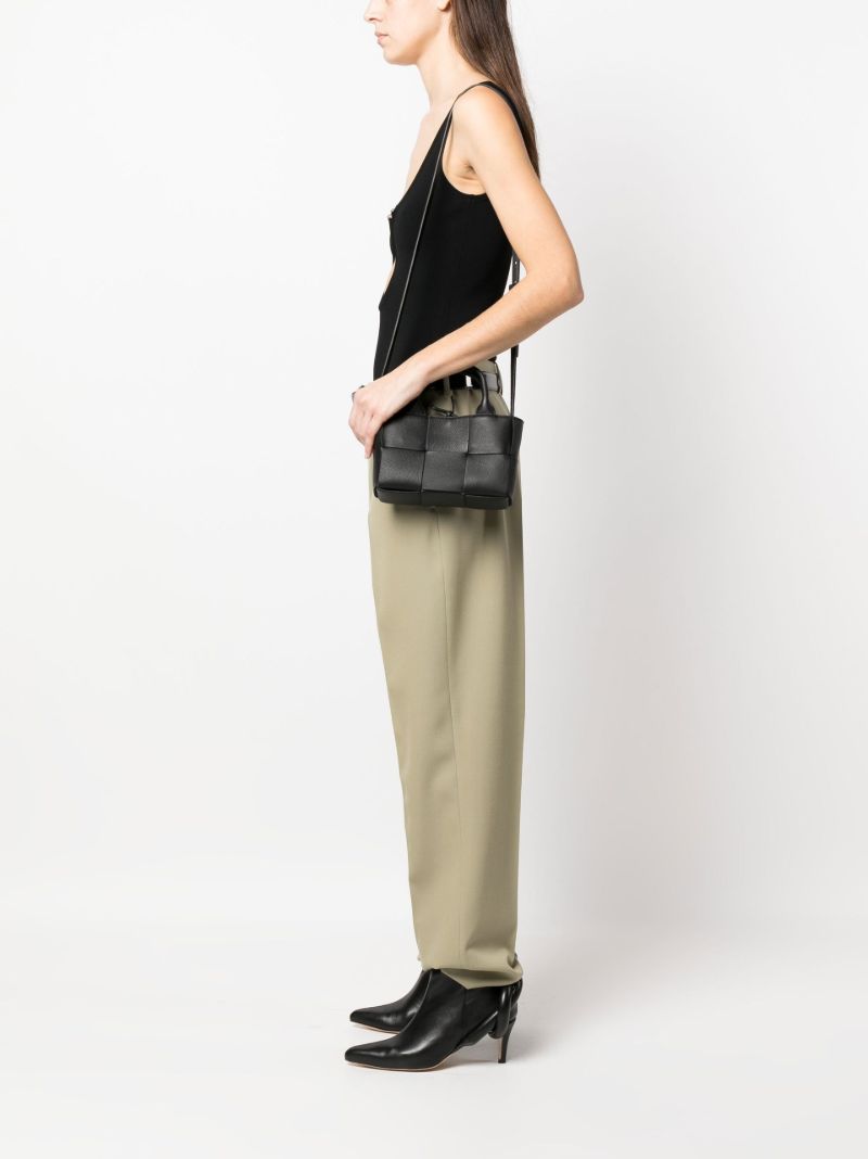 Black Candy Arco Leather Top Handle Bag