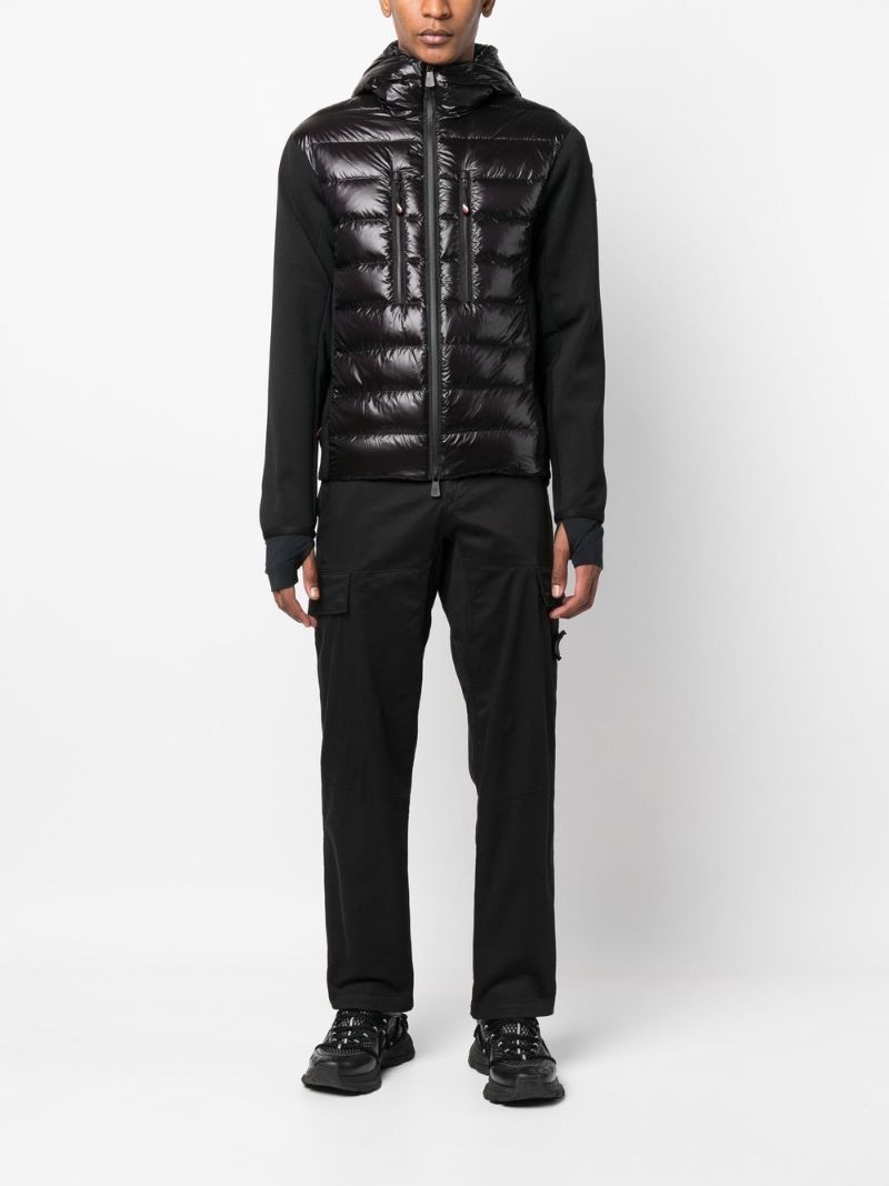 Black Padded Hoodie