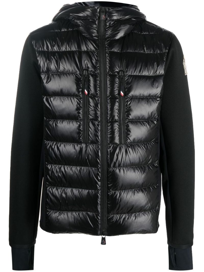 Black Padded Hoodie