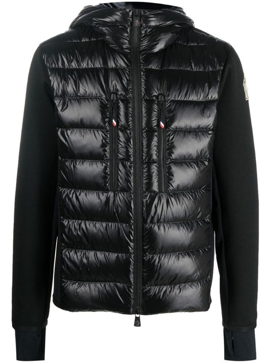 Black Padded Hoodie