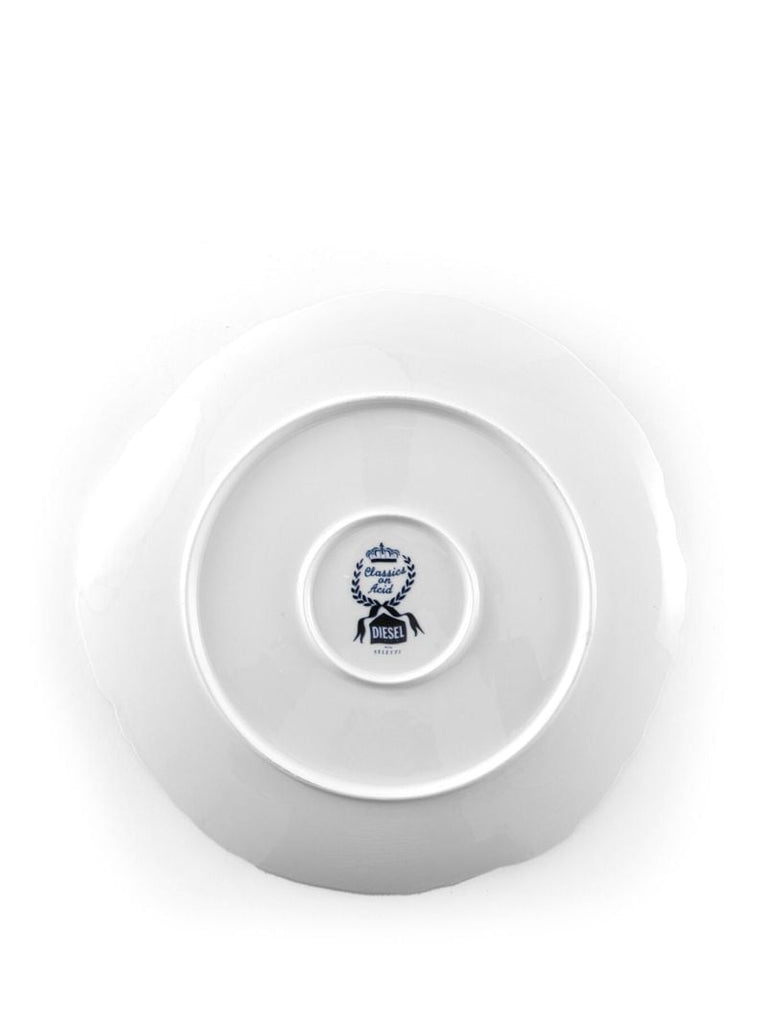 X Diesel White Living Imari Dragon Porcelain Plate