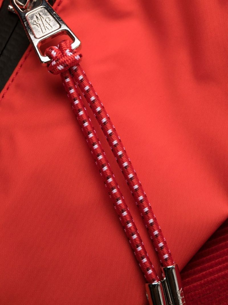 Red Colourblock Corduroy Track Pants