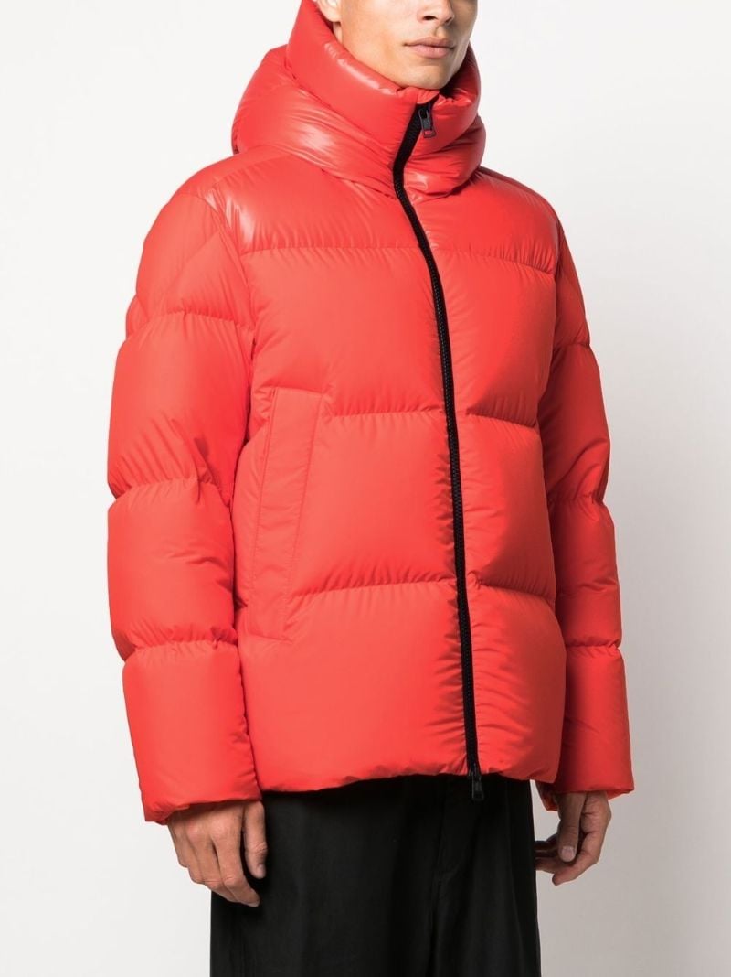 Red Damavand Short Puffer Jacket