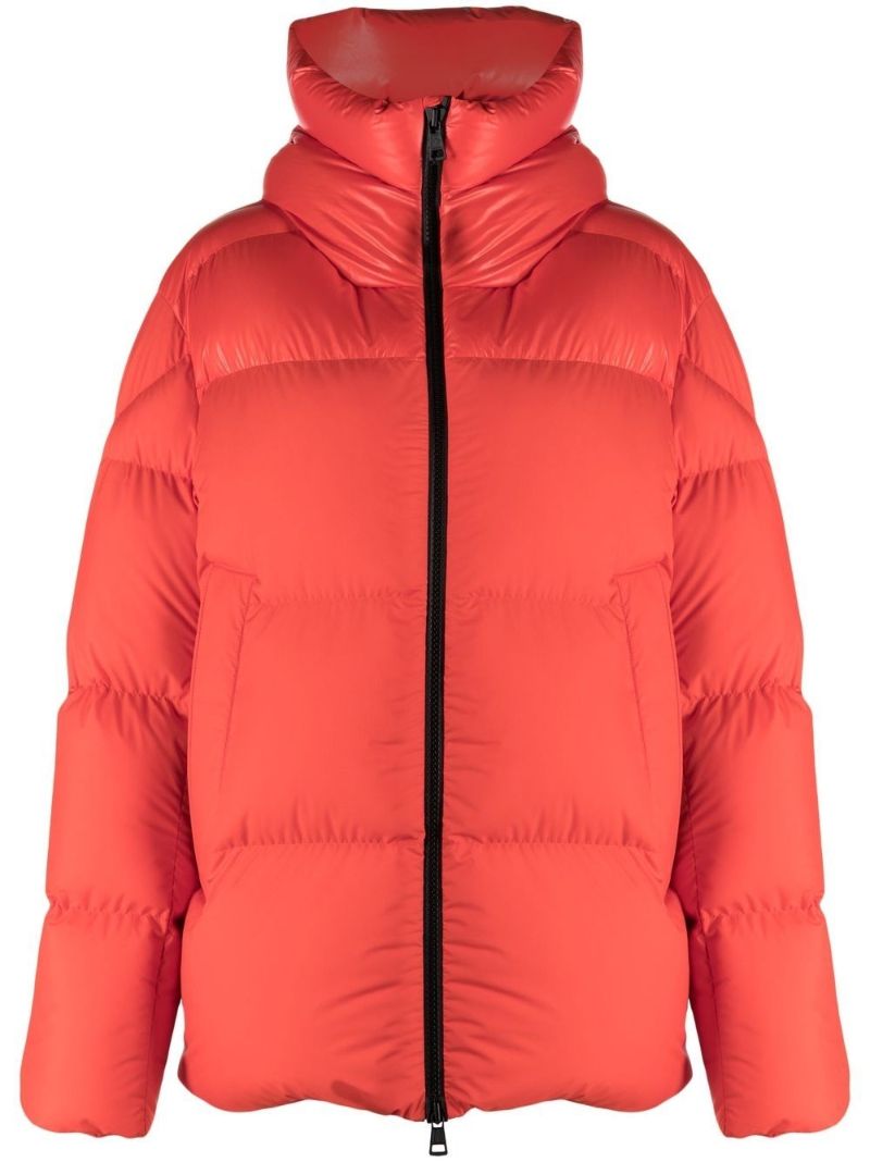 Red Damavand Short Puffer Jacket