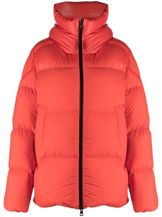 Red Damavand Short Puffer Jacket