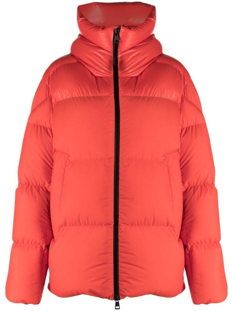 Red Damavand Short Puffer Jacket