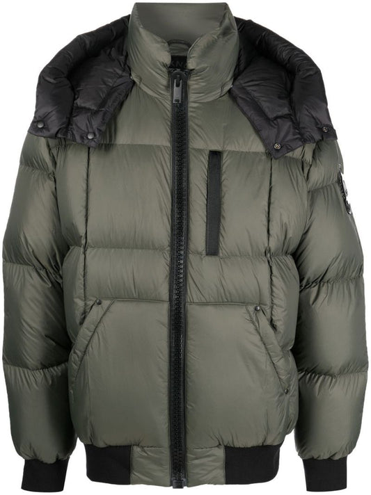 Green 125th Street Padded Bomber Jacket