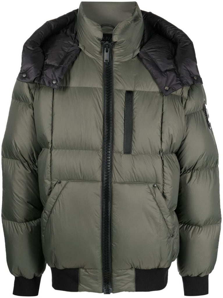 Green 125th Street Padded Bomber Jacket