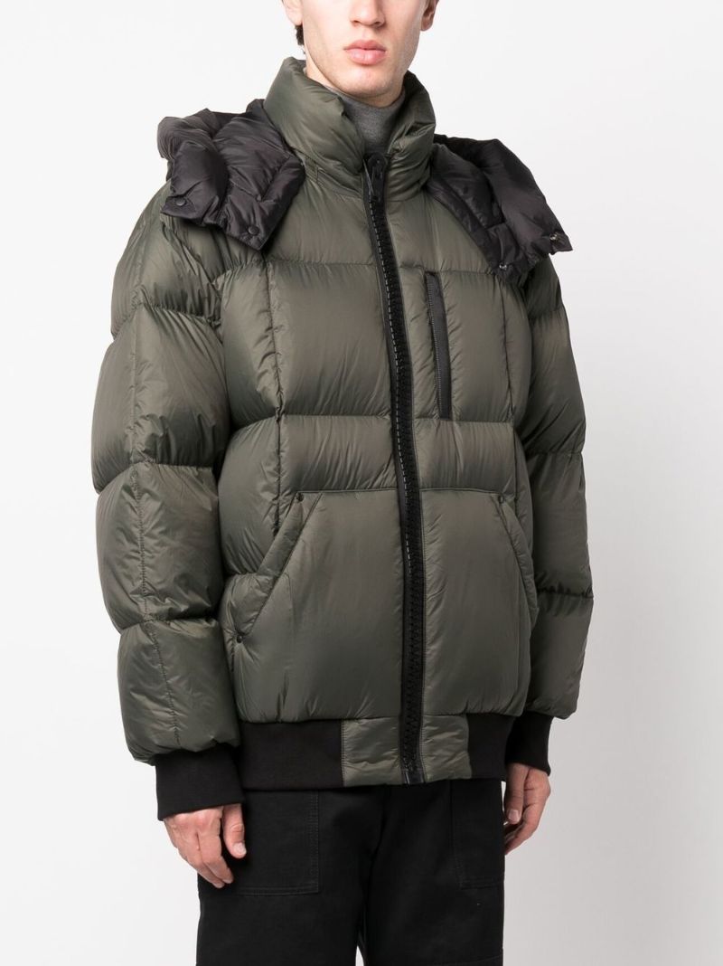 Green 125th Street Padded Bomber Jacket