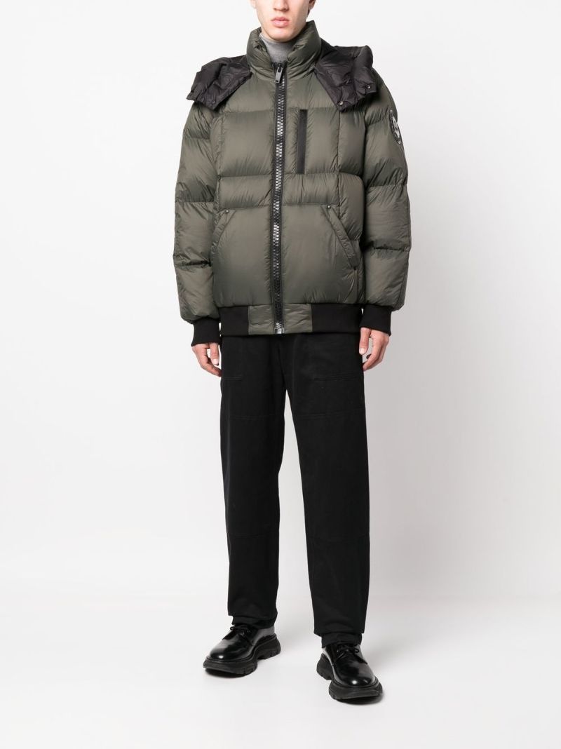 Green 125th Street Padded Bomber Jacket