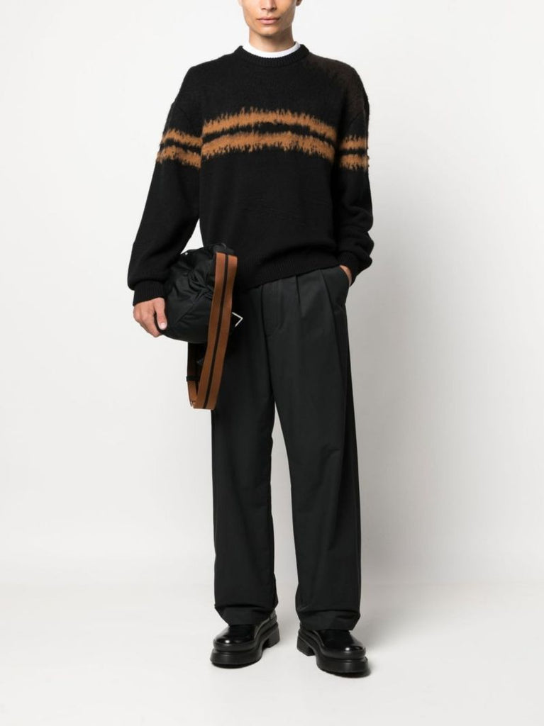 Black Striped Cashmere Sweater