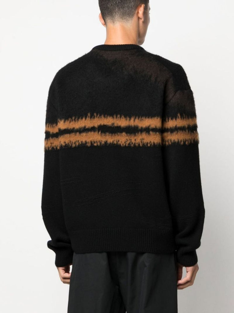 Black Striped Cashmere Sweater