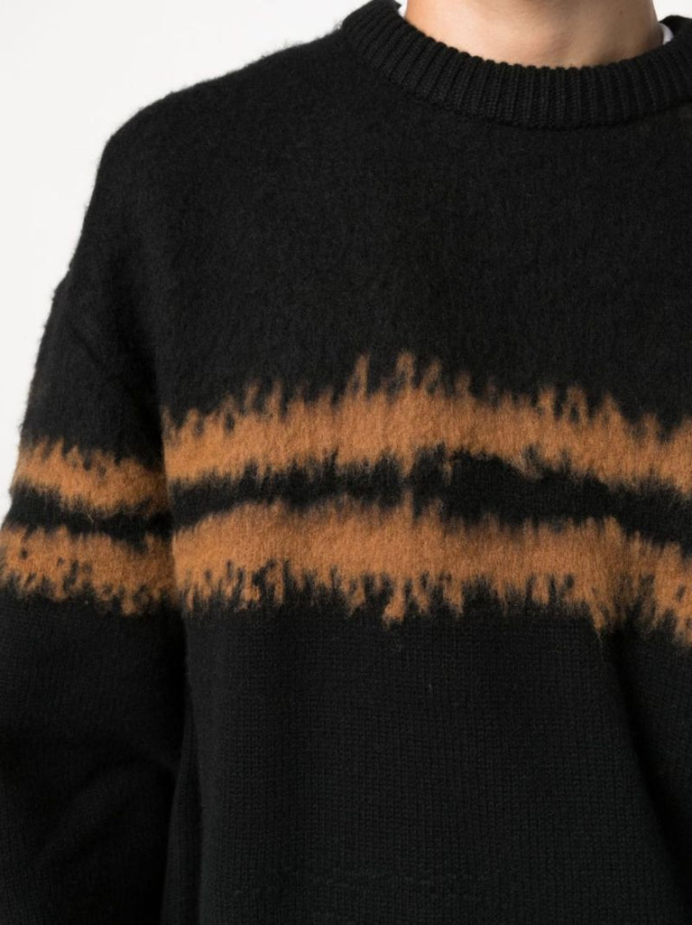 Black Striped Cashmere Sweater