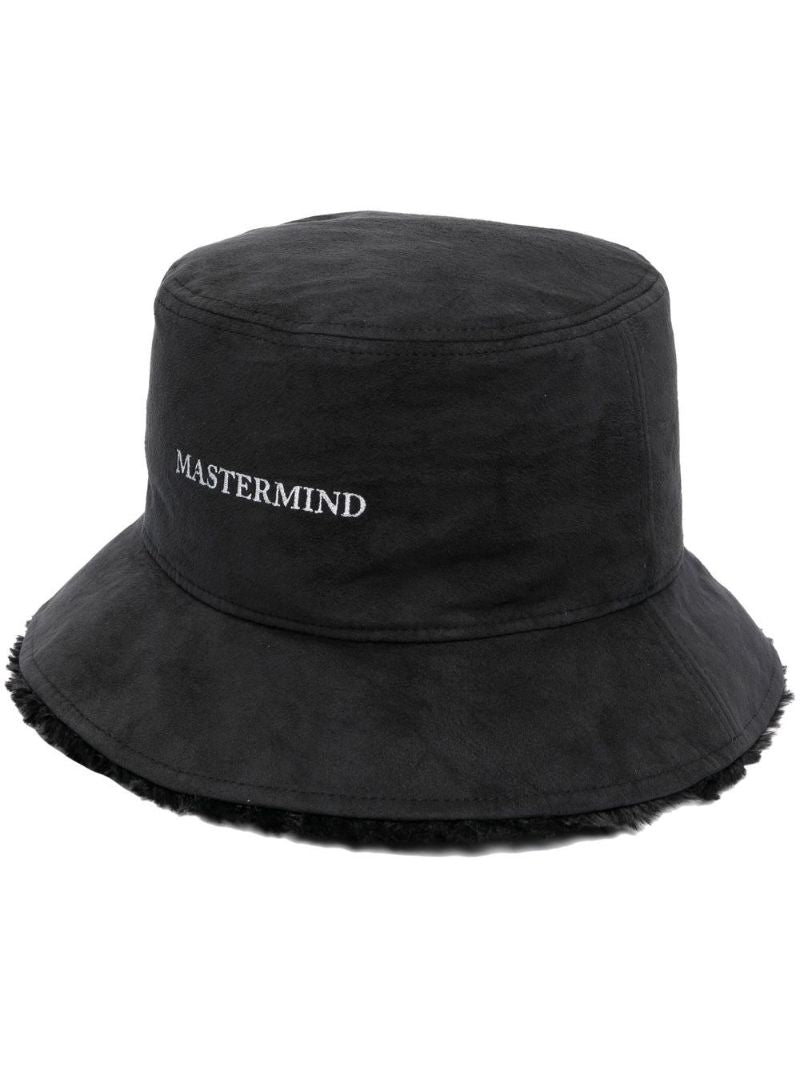 Black Skull Embroidered Bucket Hat
