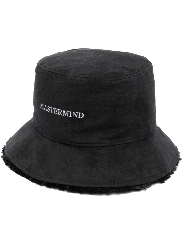 Black Skull Embroidered Bucket Hat