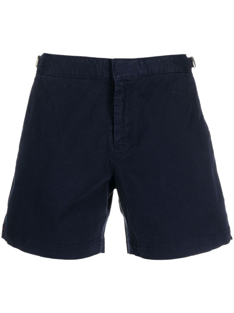 Blue Bulldog Stretch-cotton Shorts