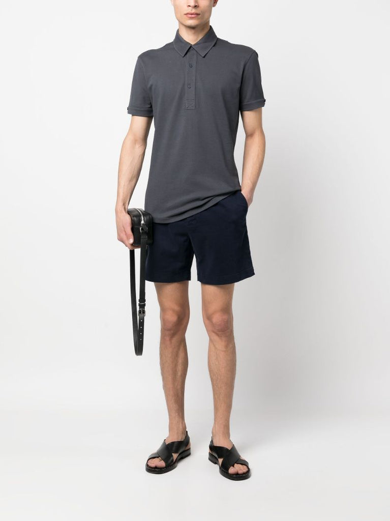 Blue Bulldog Stretch-cotton Shorts